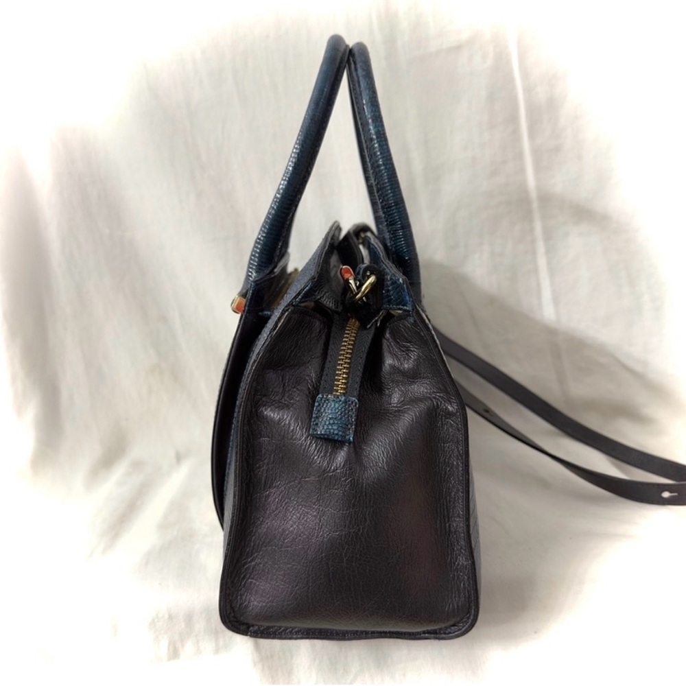 Brahmin Rare Greta Lizard & Python/Snakeskin Opal… - image 4